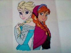 Cross stitch square for Chelsea T's quilt