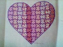 Cross stitch square for Elisha T's quilt