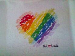 Cross stitch square for Elisha T's quilt