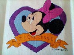 Cross stitch square for Millie D's quilt