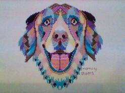 Cross stitch square for Ellie Mae P's quilt