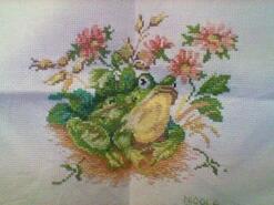 Cross stitch square for Kian W's quilt