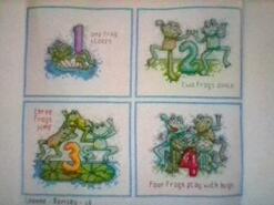 Cross stitch square for Kian W's quilt