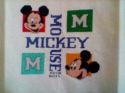 Cross stitch square for Adam B's quilt