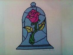 Cross stitch square for Olivia-Grace's quilt