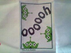 Cross stitch square for Charlie S's quilt