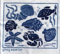 Cross stitch square for Harry L's quilt