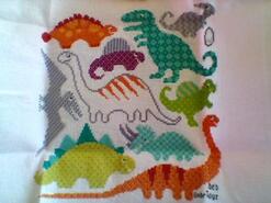 Cross stitch square for Luke B's quilt