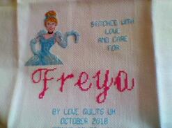 Cross stitch square for Freya M's quilt