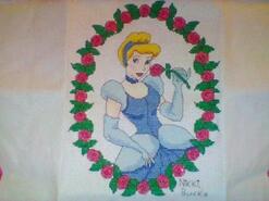 Cross stitch square for Lily B's quilt