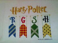 Cross stitch square for Lewis D's quilt