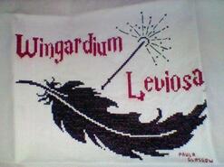Cross stitch square for Lewis D's quilt