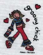 Cross stitch square for Summer P's quilt