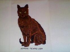 Cross stitch square for Lily's quilt