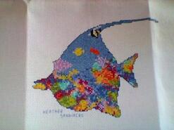 Cross stitch square for Tyler R's quilt