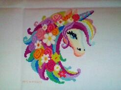 Cross stitch square for Evie R's quilt
