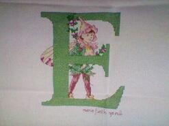 Cross stitch square for Ellie-Jae's quilt