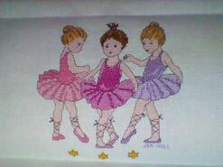 Cross stitch square for Zara B's quilt
