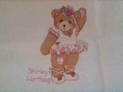 Cross stitch square for Zara B's quilt