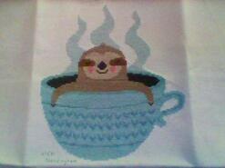 Cross stitch square for Leland's quilt