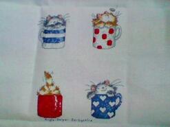Cross stitch square for Leland's quilt