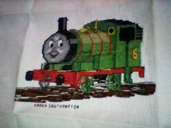 Cross stitch square for Nathan W's quilt