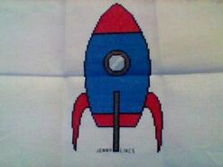 Cross stitch square for Harry B's quilt