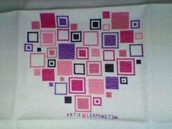 Cross stitch square for Rachel H's quilt