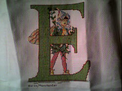 Cross stitch square for Elizabeth P's quilt