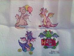 Cross stitch square for Kaleesi's quilt