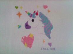 Cross stitch square for Kaleesi's quilt