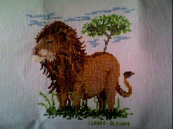 Cross stitch square for Amelia E's quilt