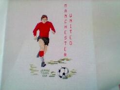 Cross stitch square for Jaeden J's quilt