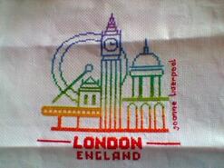 Cross stitch square for Reggie A's quilt