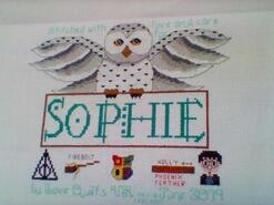 Cross stitch square for Sophie F's quilt