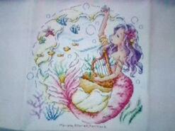 Cross stitch square for Amelia B's quilt