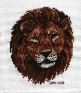 Cross stitch square for Nathan B's quilt