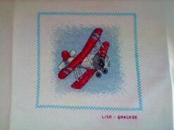 Cross stitch square for Kian L's quilt