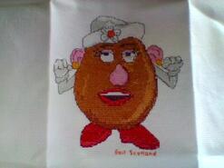 Cross stitch square for Ted T's quilt