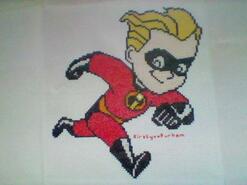 Cross stitch square for Khalen S's quilt