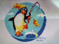 Cross stitch square for Kayden S's quilt