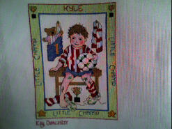 Cross stitch square for Kyle V's quilt