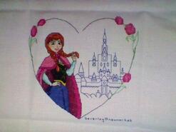 Cross stitch square for Lillie-Ann A's quilt