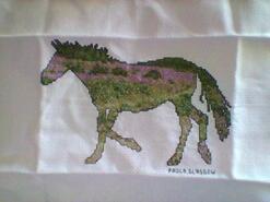 Cross stitch square for Mabel E's quilt