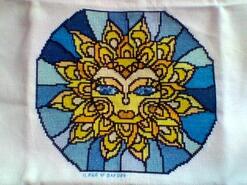 Cross stitch square for Aryan S's quilt