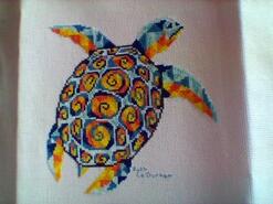 Cross stitch square for Oakley P's quilt