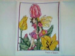 Cross stitch square for Ella R's quilt