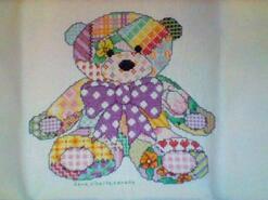 Cross stitch square for Hunter's quilt