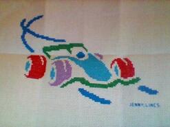 Cross stitch square for Aniello D's quilt