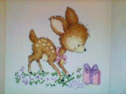 Cross stitch square for EsmÃ© L's quilt